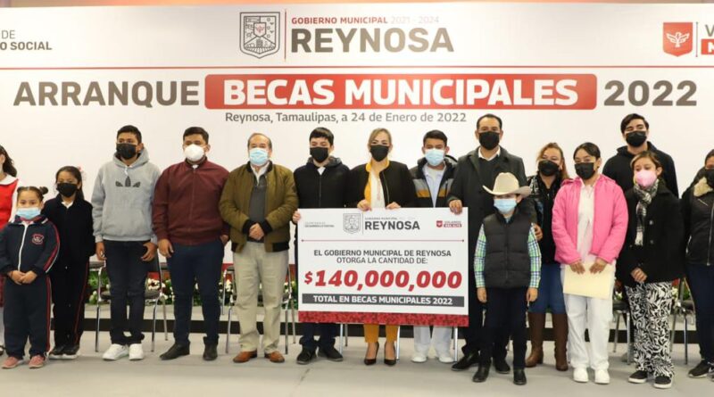 Arranca en Reynosa Programa de Becas Municipales por 140 MDP