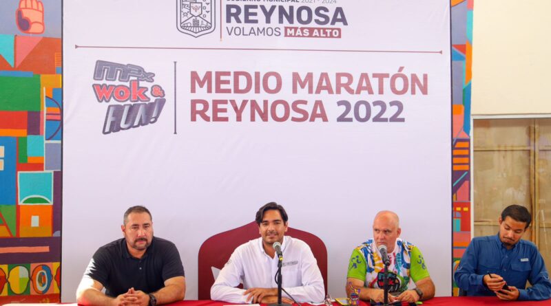 Presentó Carlos Peña Ortiz el Medio Maratón Reynosa 2022 a favor de Miradas de Esperanza