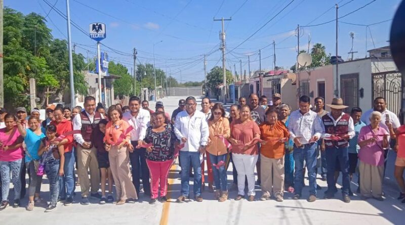 Concluyó Gobierno de Reynosa pavimentación hidráulica en colonia Lampacitos