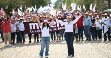 En Güemez las candidatas de Morena, Olga Sosa y Yesenia Sánchez, promueven el bienestar de las familias