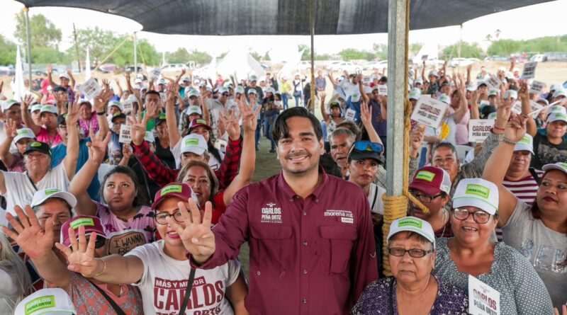 Fiesta de apoyo para Carlos Peña Ortiz en Colonia Beatriz Anaya