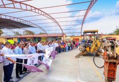 Inició Gobierno de Carlos Peña Ortiz construcción de Techumbre por 3.2 MDP