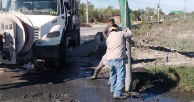 Realizó COMAPA acciones de limpieza y mantenimiento de la red sanitaria en la colonia Balcones de Alcalá