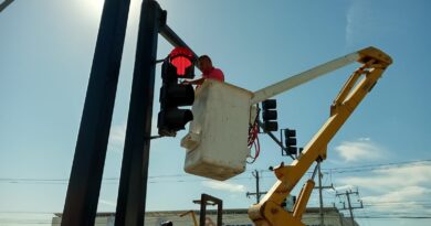 Reparó Gobierno de Reynosa semáforo de la carretera Monterrey-Matamoros
