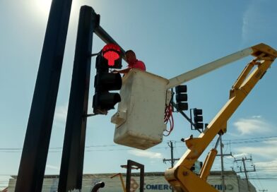 Reparó Gobierno de Reynosa semáforo de la carretera Monterrey-Matamoros