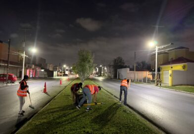 Trabajan cuadrillas del Ayuntamiento de Reynosa bajo medidas de prevención
