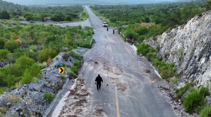 Guardia Estatal activa Plan Tamaulipas ante deslave en Miquihuana