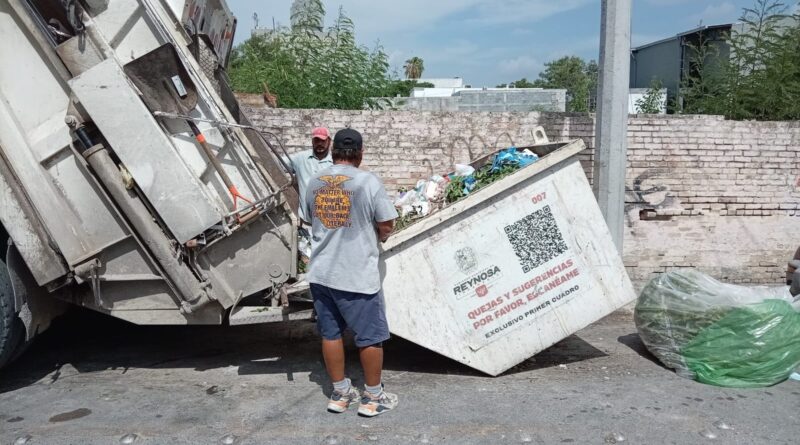 Exhorta Gobierno de Reynosa a usar correctamente los contenedores de basura