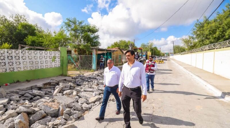 Pavimenta Gobierno de Carlos Peña Ortiz la calle Doctor Rodríguez