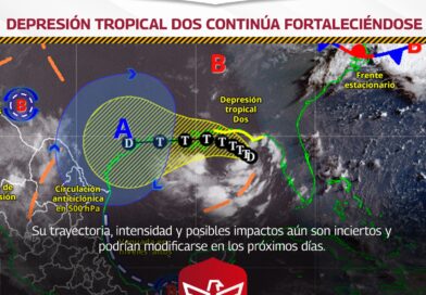 Vigila PCyB evolución de Depresión Tropical Dos, con monitoreo permanente Vigila PCyB evolución de Depresión Tropical Dos, con monitoreo permanente