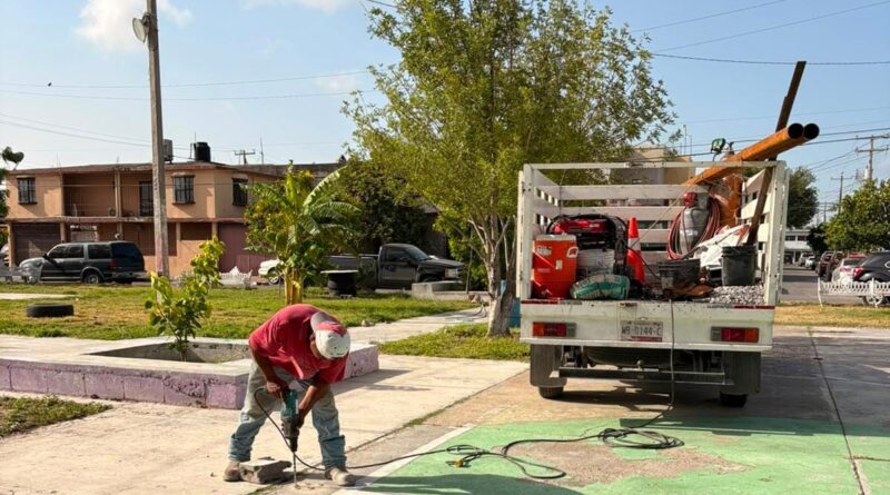 Avance permanente en rehabilitación de espacios públicos de Reynosa Avance permanente en rehabilitación de espacios públicos de Reynosa