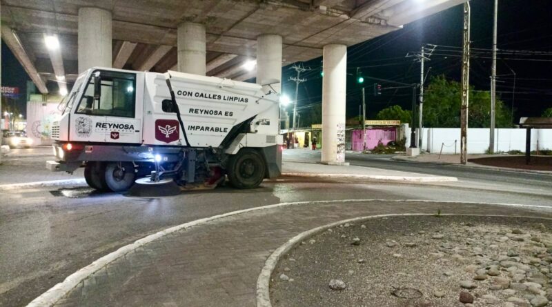 Con planeación y trabajo nocturno Reynosa se transforma y embellece Con planeación y trabajo nocturno Reynosa se transforma y embellece