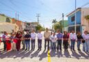 Inauguró Carlos Peña Ortiz pavimentación hidráulica de calle Industriales en Lomas del Villar