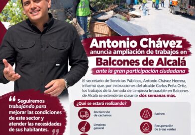 Antonio Chávez anuncia ampliación de trabajos en Balcones de Alcalá ante la gran participación ciudadana Antonio Chávez anuncia ampliación de trabajos en Balcones de Alcalá ante la gran participación ciudadana