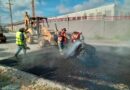 Continúa rehabilitación vial en la colonia Los Robles de Reynosa